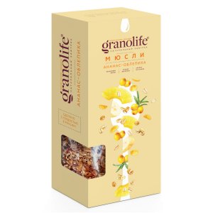 Мюсли Гранолайф Ананас и облепиха к/к 400г