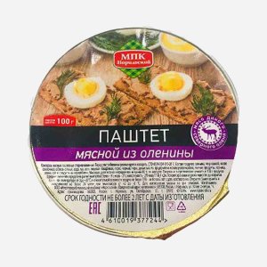 Паштет МПК Норильский из оленины 100г