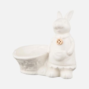Подставка под яйцо Лефард Кролик фарфор 10*7,5*9,5см 146-1561