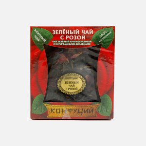 Чай Конфуций Зеленый с розой ст/б 50г