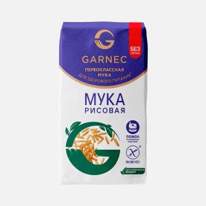 Мука Гарнец рисовая без глютена 500г