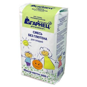 Смесь Гарнец для оладий без глютена 600г