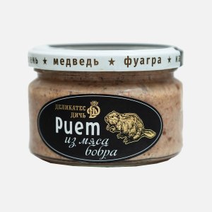 Риет Деликатес Дичь из мяса бобра с орехами и коньяком ст/б 200г