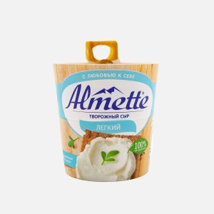 Сыр Хохланд Альметте творож Легкий 18% м.д.ж 53% стакан 150г