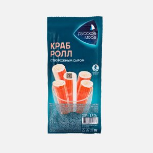 Крабовые палочки Русское море Краб-ролл с сыром имит охл 180г