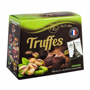 Набор конфет Под'Ари Трюфель с кусочками фисташки к/к 160г