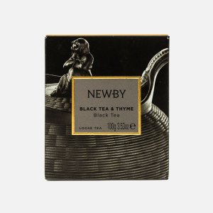 Чай Ньюби Черный и чабрец 100г