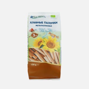 Хлебные палочки Флер Альпин Органик Мультизлаковые детск с 3лет 100г