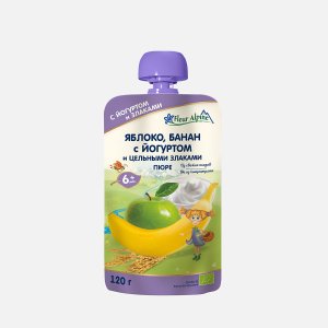 Пюре Флер Альпин Яблоко/банан йогурт c 6мес 120г
