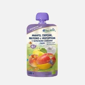 Пюре Флер Альпин Манго/персик яблоко/йогурт c 6мес 120г