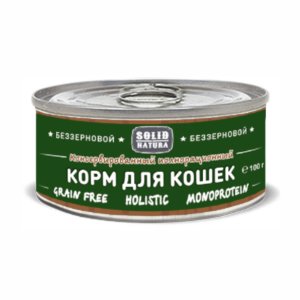 Корм Солид Натура Холистик Перепелка ж/б 100г