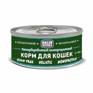 Корм Солид Натура Холистик Кролик ж/б 100г