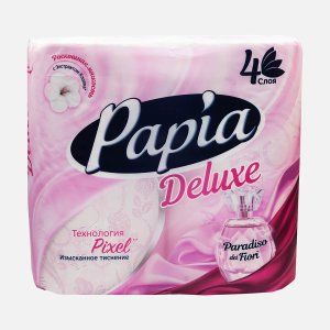 Бумага туалетная Папиа Делюкс Парадизо Фиори 4сл 4рул