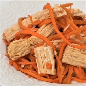 Салат спаржа с корейской морковью вес