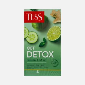 Чай Тесс Гет Детокс зел лайм/огур базилик/имбирь 20пак*1,5г