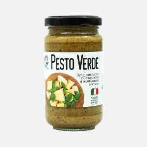 Соус Помато Зеленый песто с базиликом и оливков маслом 190г