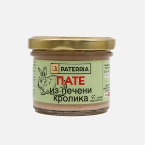 Пате Патеррия из печени кролика ст/б 90г