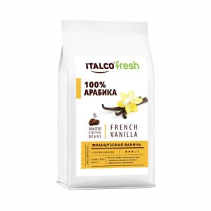 Кофе Италко Фреш Французская ваниль в зернах 375г
