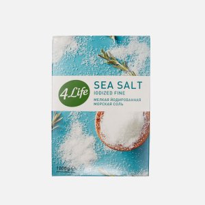 Соль 4Лайф морская йодированная мелкая 1000г