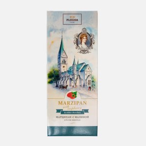 Марципан Поматти с малиной в белом шоколаде 85г