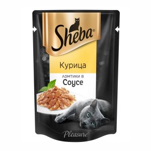 Корм Шеба Курица ломтики в соусе пауч 75г