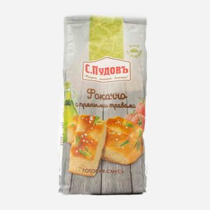 Смесь Пудофф Фокаччо с пряными травами 400г