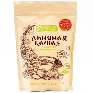 Каша Лакомства для здоровья льняная с изюмом и кунжутом 400г