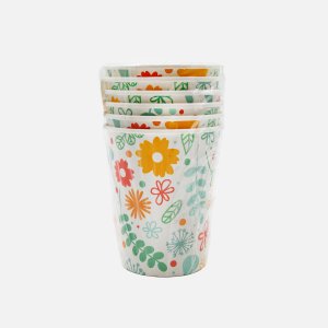 Набор стаканов НД Плей 250мл Желтые цветы 6шт бум 23х15х7см