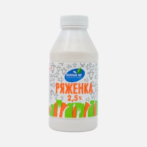 Ряженка Зеленый луг 2.5% пл/б 450г