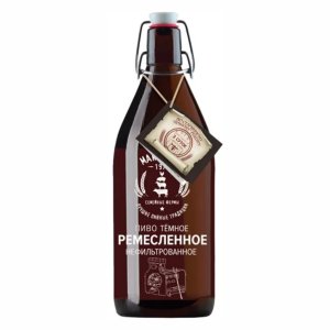 Пиво Макларин Ремесленное темное неф паст 4.5% ст/б 1л