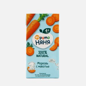 Нектар ФрутоНяня Морковь с мякотью 200мл