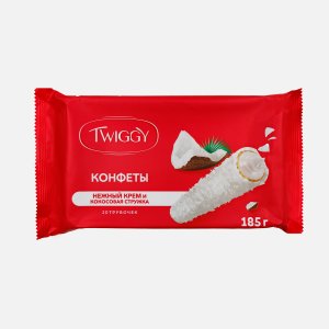 Конфета Твигги с кокос сливками в кокос обсып 185г