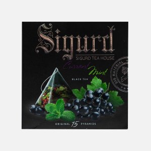 Чай Сигард Смородина/мята черный 15пирам*2г