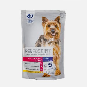 Корм Перфект Фит д/взр собак <10кг с курицей 500г