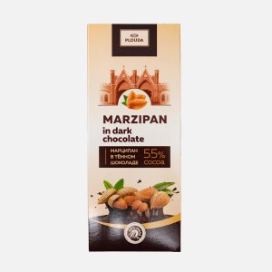 Конфеты Поматти Плоуда Марципан в темном шоколаде 85г