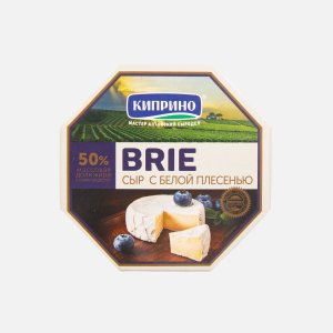 Сыр Киприно Бри мягкий с белой плесенью 50% к/к 125г