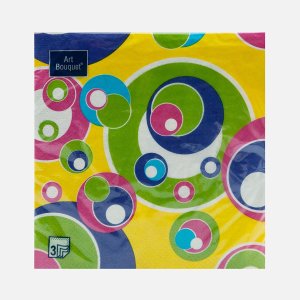 Салфетка Круги 33см бум 20шт 