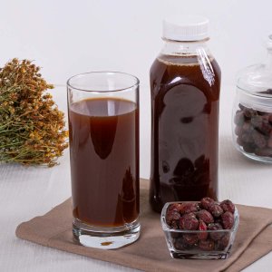 Компот из плодов шиповника по-домашнему без сахара 500мл