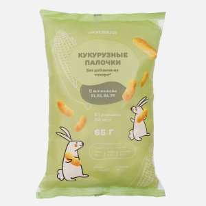 Палочки Вкусвилл кукурузные без сахара с витаминами 65г