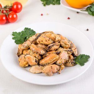 Мидии в горчичном маринаде вес