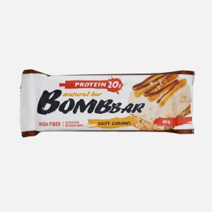 Батончик Бомббар Соленая карамель неглазированный протеиновый 60г