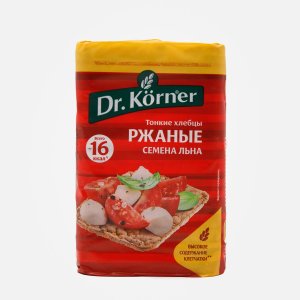 Хлебцы Др Корнер Ржаные с семенами льна 100г