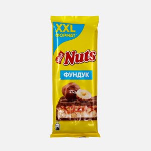 Шоколад Натс молочный с фундуком 180г