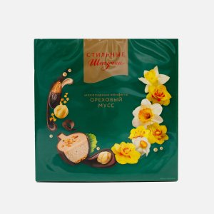 Конфеты Московская Орех Компания Стильные штучки Ореховый мусс 104г