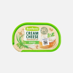 Сыр Бонфесто творожный Кремчиз Зелень 65% 140г
