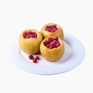 Яблоки печеные с клюквой вес