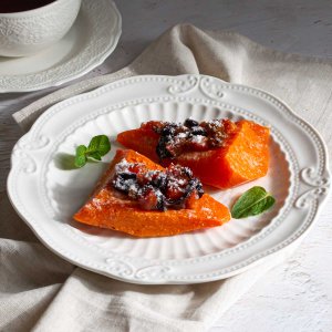 Тыква запеченная с медом и сухофруктами вес