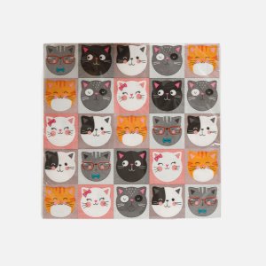 Салфетки НД Плей Кошки с ушками 33*33 3сл бум 20шт 306 000