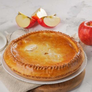 Пирог с яблоками вес