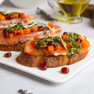 Брускетта с семгой с/с 70г